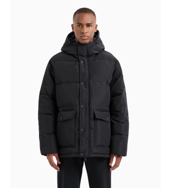 EA7 Manteau long noir