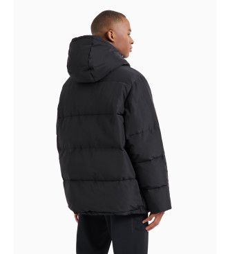 EA7 Manteau long noir