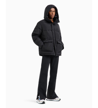 EA7 Manteau long noir