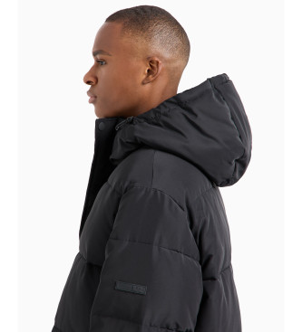 EA7 Manteau long noir