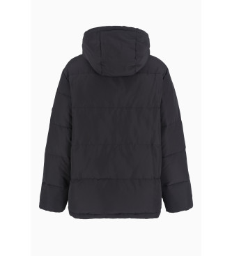 EA7 Manteau long noir