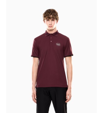EA7 Polo Golf Pro bordeaux