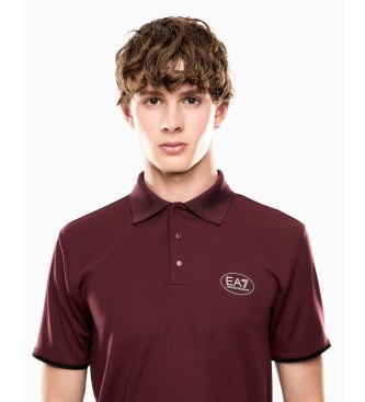EA7 Polo Golf Pro bordeaux