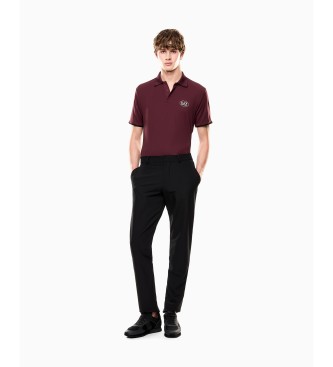 EA7 Polo Golf Pro bordeaux