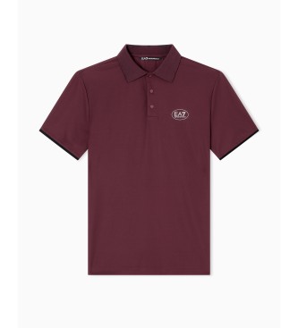 EA7 Polo Golf Pro bordeaux
