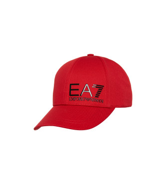 EA7 Gorra Core rojo