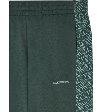 EA7 Pantaloni verdi della serie Graphic