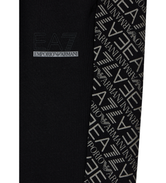 EA7 Pantaloni neri della serie Graphic