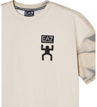 EA7 Graphic Series T-shirt beige