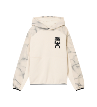 EA7 Graphic Series beige sweater