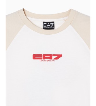 EA7 S�rie graphique T-shirt gar�on blanc