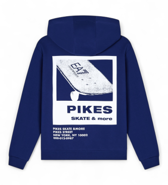 EA7 Bluza chłopięca z serii Graphic w kolorze niebieskim