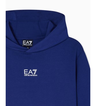 EA7 Bluza chłopięca z serii Graphic w kolorze niebieskim