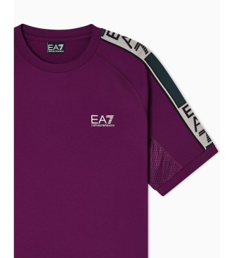 EA7 T-shirt s�rie gr�fica cor-de-rosa