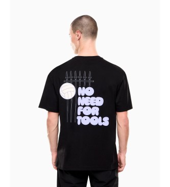 EA7 Maglietta nera della serie Graphic