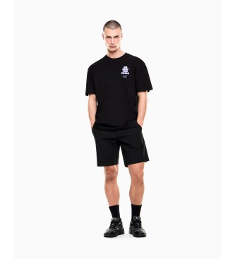 EA7 Maglietta nera della serie Graphic