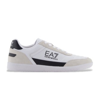 EA7 Heritage Leather Sneakers white