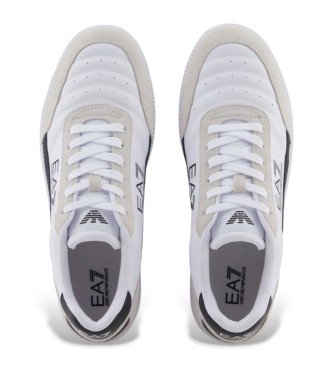 EA7 Heritage Leather Sneakers white