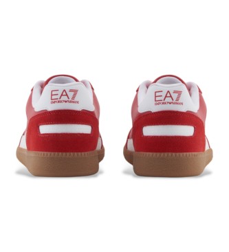 EA7 Heritage Leather Sneakers red