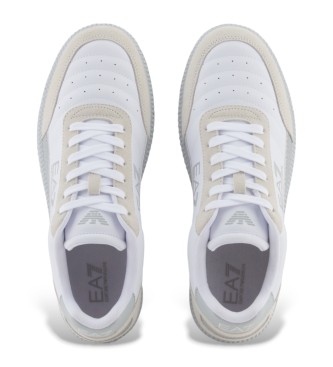 EA7 Heritage Leather Sneakers white