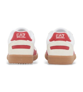 EA7 Usnjene superge Heritage Mz595 Bela, rdeča