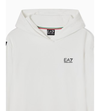 EA7 Felpa con cappuccio Italian Spirit bianco