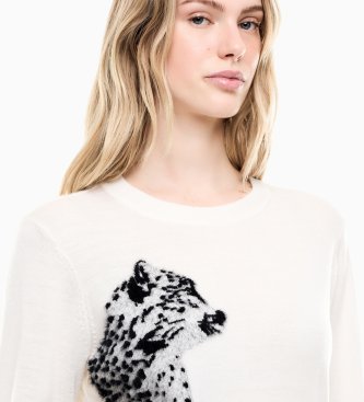 EA7 Jersey Neva blanco