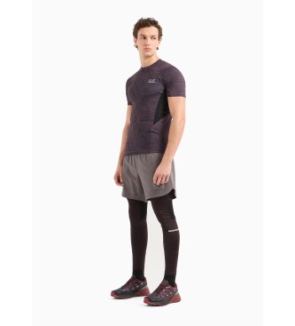 EA7 Legging Dynamic Athlete aus technischem Gewebe VIGOR7 braun