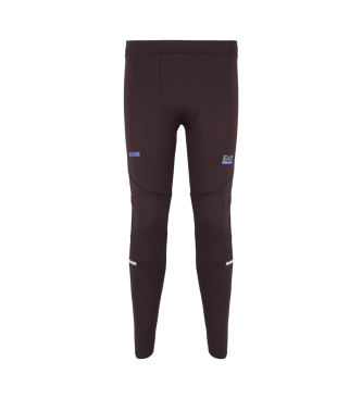 EA7 Legging Dynamic Athlete i teknisk stof VIGOR7 brun