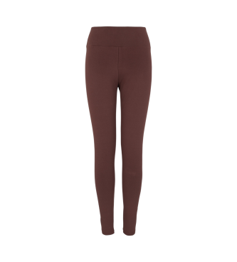 EA7 Logo Series - legging en coton recycl marron