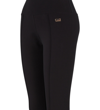 EA7 Leggings en coton stretch noir prcieux