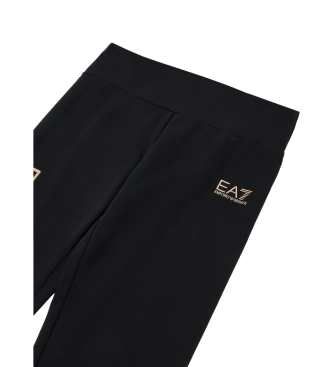 EA7 Leggings neri lucidi per bambina