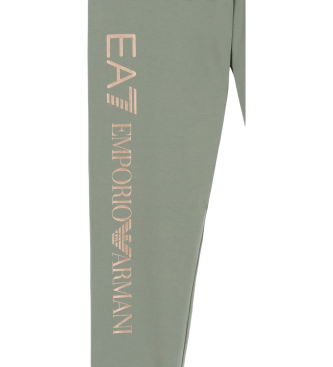 EA7 Leggings verdi lucidi per bambina