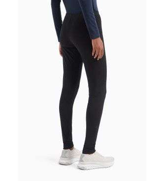 EA7 Legging Core Lady in black stretch cotton