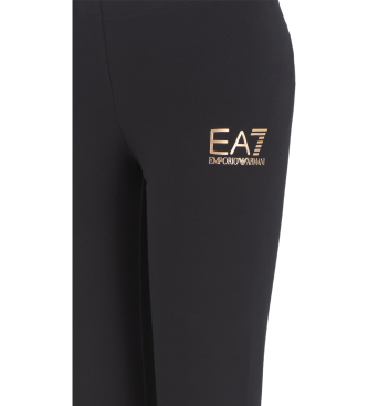 EA7 Legging Core Lady in black stretch cotton