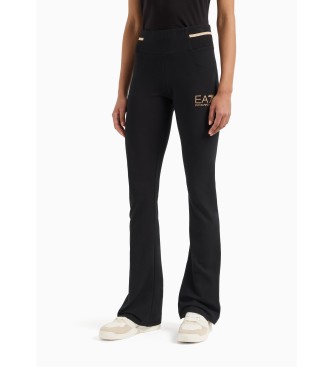 EA7 Bas de survtement Core Lady en coton stretch noir