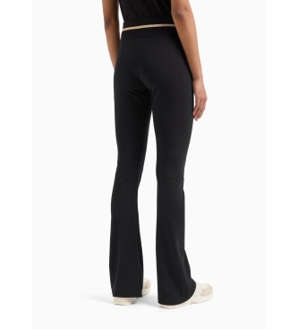 EA7 Bas de survtement Core Lady en coton stretch noir