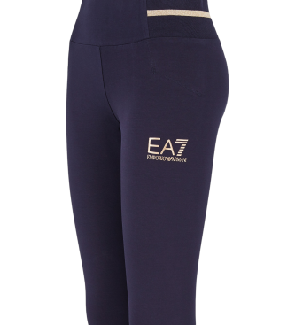 EA7 Bas de survtement Core Lady en coton extensible marine