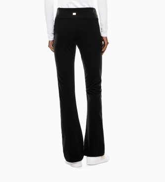 EA7 Leggings bootcut de punto negro