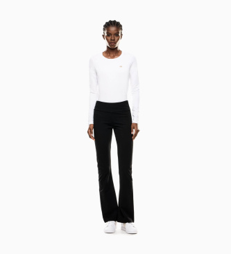 EA7 Leggings bootcut de punto negro