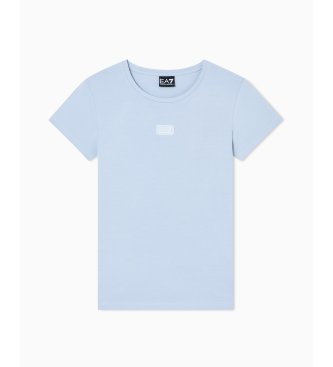 EA7 T-shirt Logo Ajusté bleu