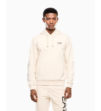 EA7 Logo Series beige sweatshirt