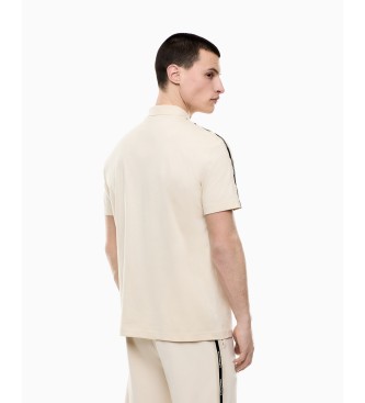 EA7 Serie logo Polo beige