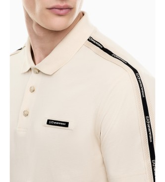 EA7 Serie logo Polo beige