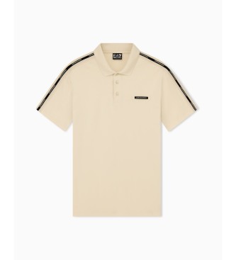 EA7 Serie logo Polo beige
