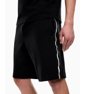 EA7 Pantaloncini della serie Logo neri