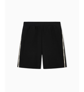 EA7 Pantaloncini della serie Logo neri