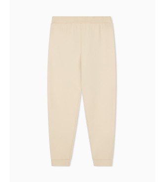 EA7 Pantaloni interlock beige