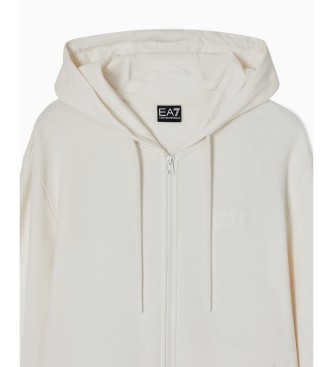 EA7 Mikina z logotipom Serija bela