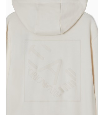 EA7 Mikina z logotipom Serija bela